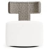 Cabo Gray Outdoor Swivel Chair