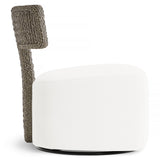 Cabo Gray Outdoor Swivel Chair