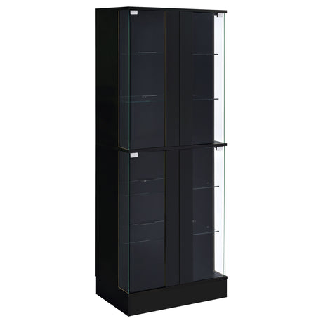 Cabra Black High Gloss Curio Cabinet - Ornate Home