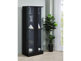 Cabra Black High Gloss Curio Cabinet - Ornate Home