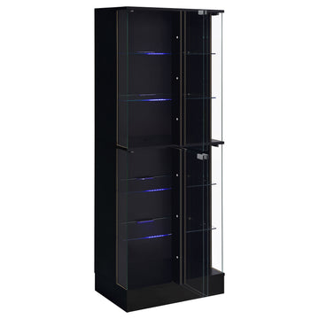 Cabra Black High Gloss Curio Cabinet - Ornate Home