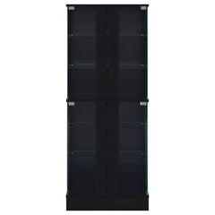Cabra Black High Gloss Curio Cabinet - Ornate Home