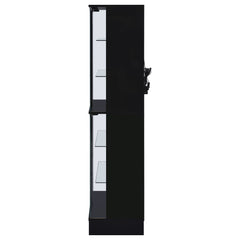 Cabra Black High Gloss Curio Cabinet - Ornate Home
