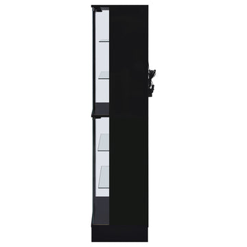 Cabra Black High Gloss Curio Cabinet - Ornate Home