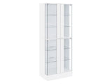 Cabra White High Gloss Curio Cabinet - Ornate Home