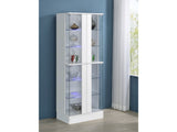 Cabra White High Gloss Curio Cabinet - Ornate Home