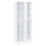 Cabra White High Gloss Curio Cabinet - Ornate Home