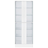 Cabra White High Gloss Curio Cabinet - Ornate Home