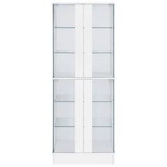 Cabra White High Gloss Curio Cabinet - Ornate Home