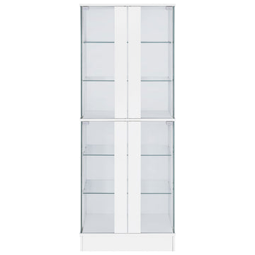 Cabra White High Gloss Curio Cabinet - Ornate Home