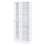 Cabra White High Gloss Curio Cabinet - Ornate Home
