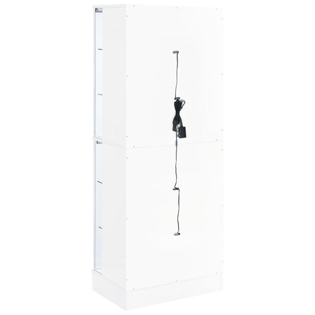 Cabra White High Gloss Curio Cabinet - Ornate Home