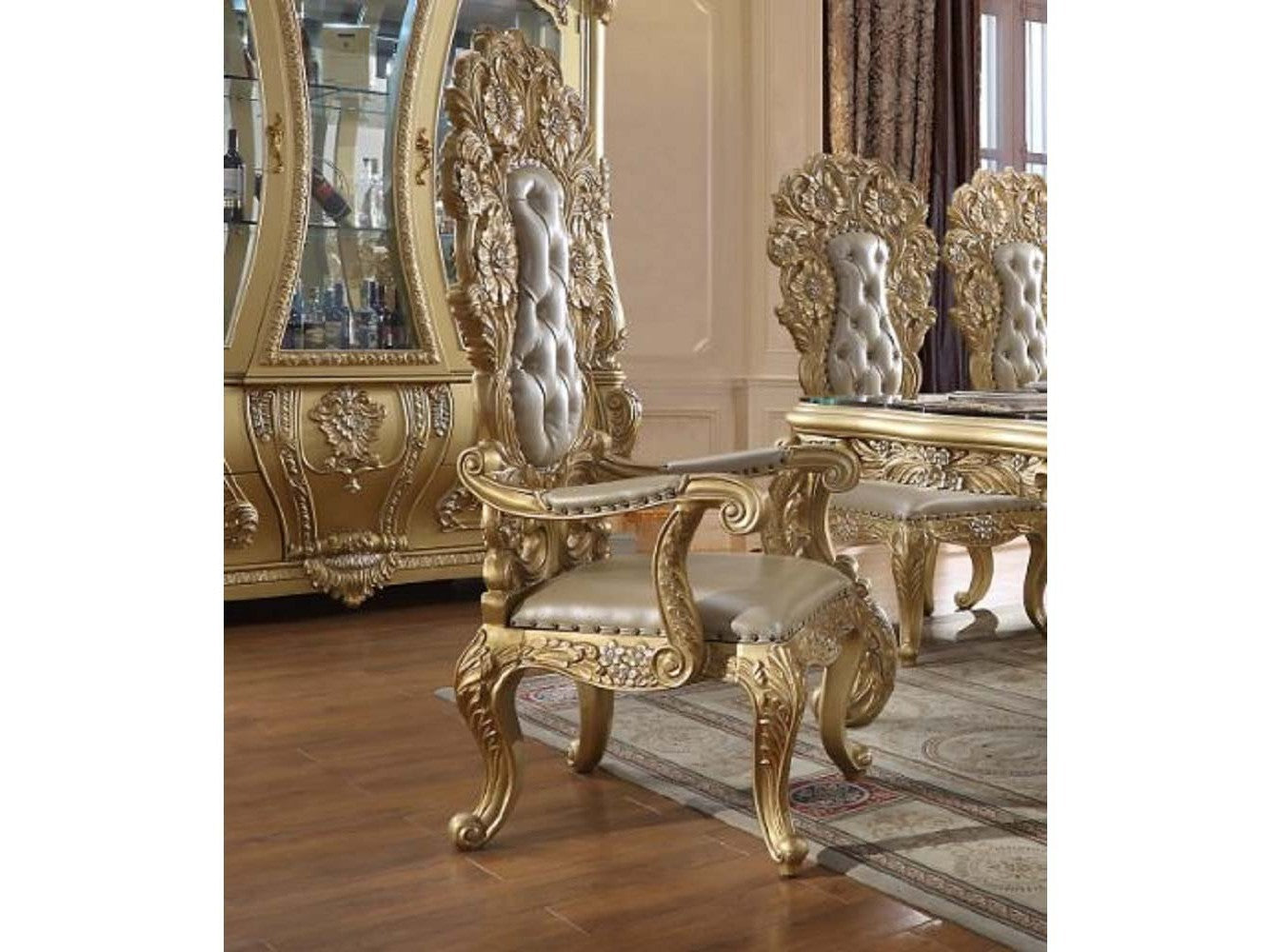 Cabriole Arm Chair (Set-2) - Ornate Home