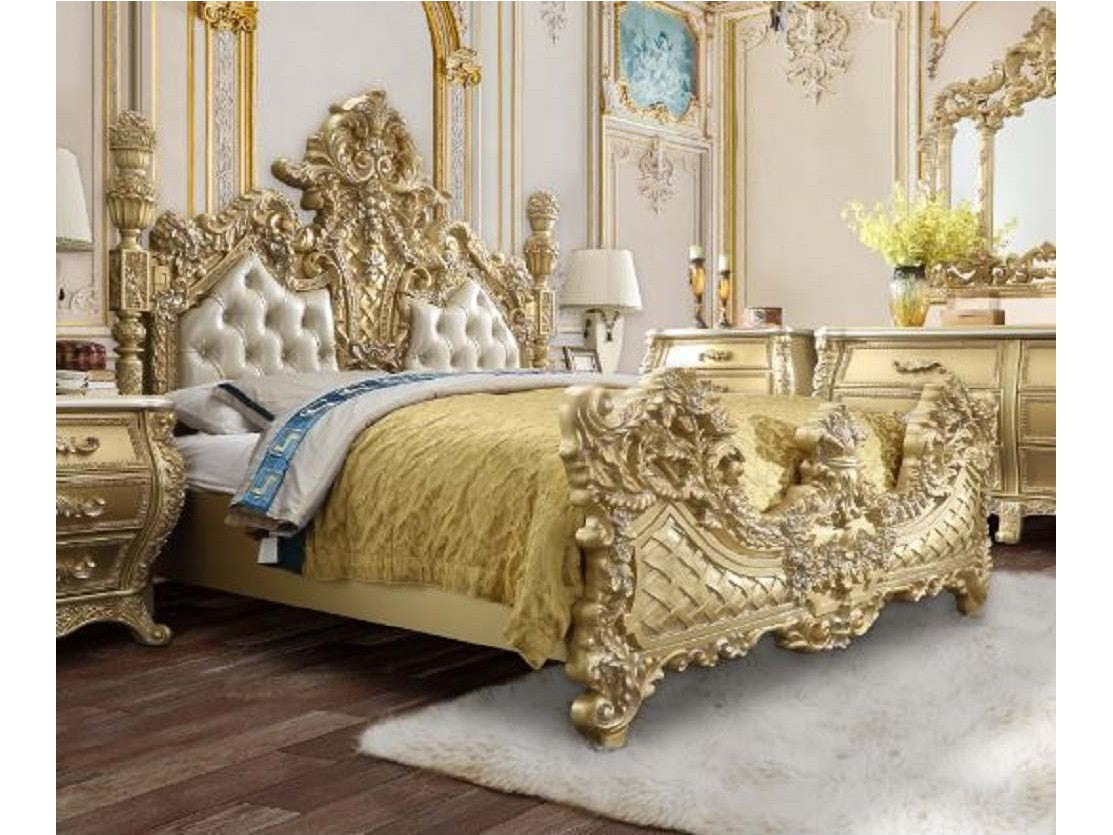 Cabriole Eastern King Bed - Ornate Home