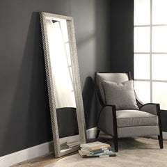 Cacelia Metallic Silver Mirror - Ornate Home