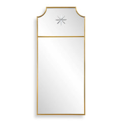 Caddington Brass Tall Mirror - Ornate Home