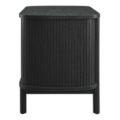 Cadence Black 2-Drawer Nightstand - Ornate Home