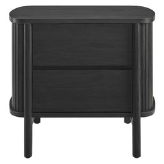 Cadence Black 2-Drawer Nightstand - Ornate Home