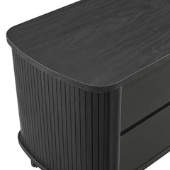 Cadence Black 2-Drawer Nightstand - Ornate Home