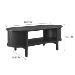 Cadence Black Coffee Table - Ornate Home