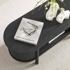 Cadence Black Coffee Table - Ornate Home