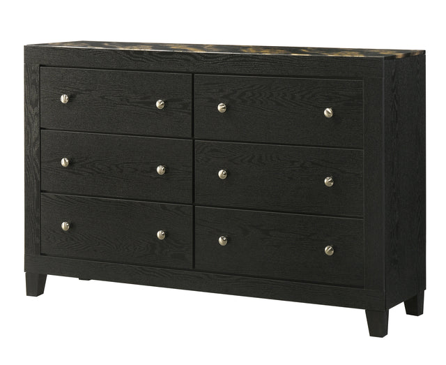 Cadence Black/Gold Bedroom Set - Ornate Home