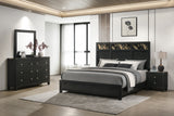 Cadence Black/Gold Nightstand - Ornate Home