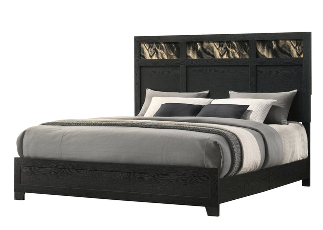 Cadence Black/Gold Bedroom Set - Ornate Home