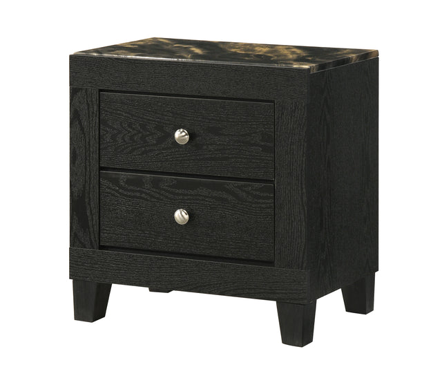 Cadence Black/Gold Bedroom Set - Ornate Home