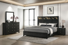 Cadence Black/Gold Nightstand - Ornate Home