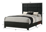 Cadence Black King Bed In One Box - Ornate Home