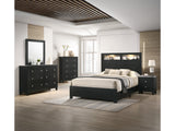 Cadence Black LED Panel Bedroom Set - Ornate Home