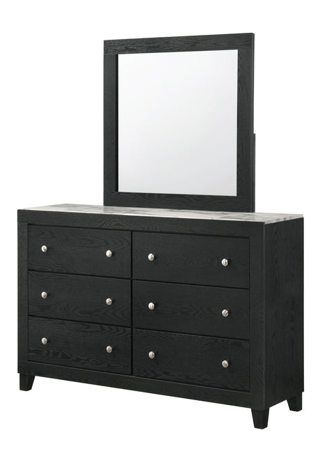 Cadence Black LED Panel Bedroom Set - Ornate Home