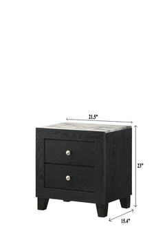 Cadence Black LED Panel Bedroom Set - Ornate Home