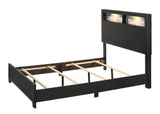 Cadence Black LED Panel Bedroom Set - Ornate Home