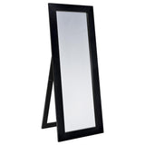 Cadence Black Oak Tempered Glass Full Length Standing Mirror - Ornate Home