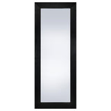 Cadence Black Oak Tempered Glass Full Length Standing Mirror - Ornate Home