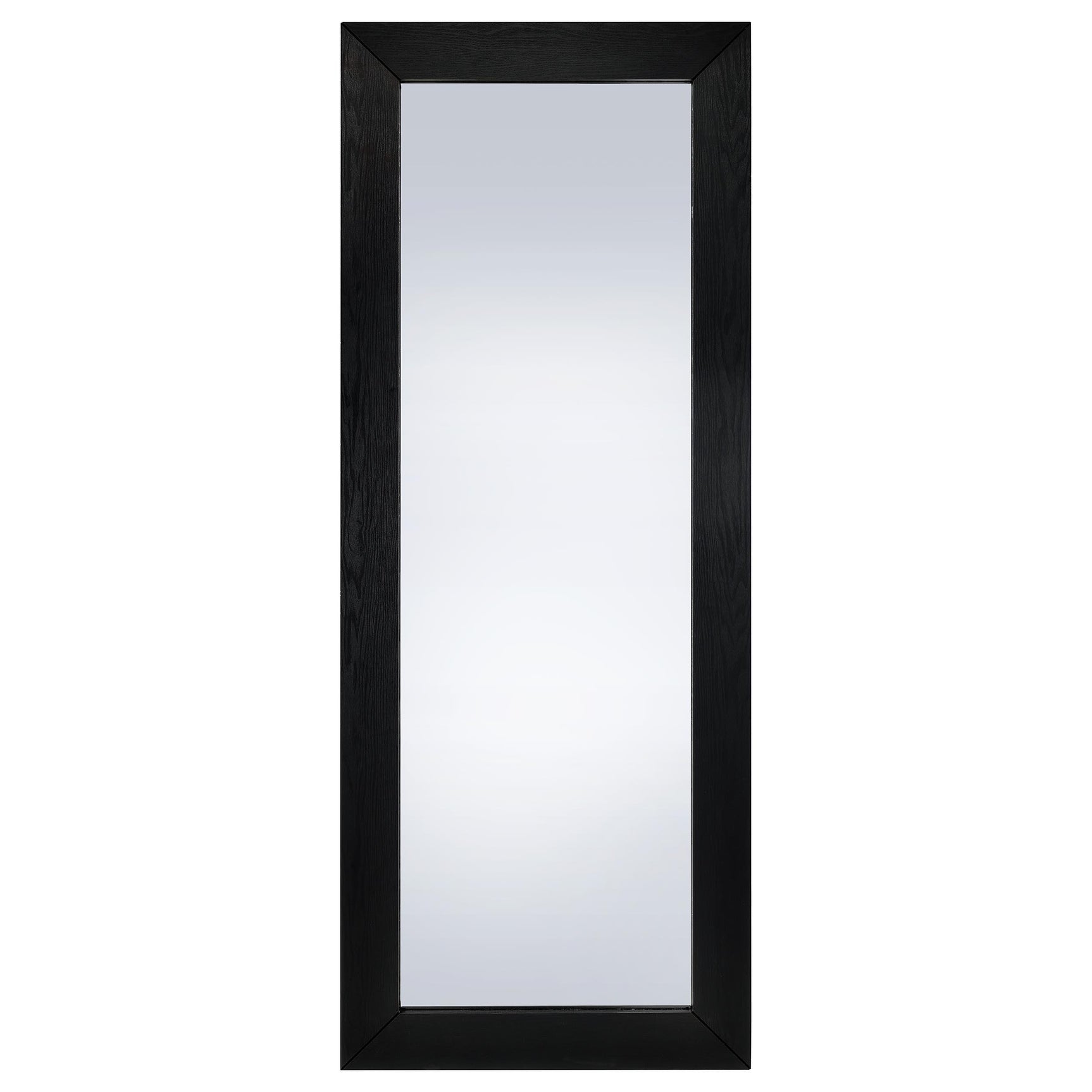 Cadence Black Oak Tempered Glass Full Length Standing Mirror - Ornate Home