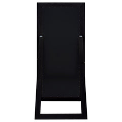 Cadence Black Oak Tempered Glass Full Length Standing Mirror - Ornate Home