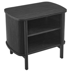 Cadence Black Open Nightstand - Ornate Home