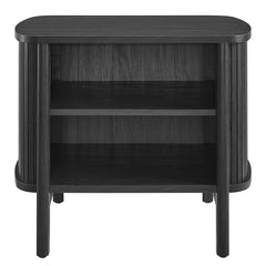 Cadence Black Open Nightstand - Ornate Home