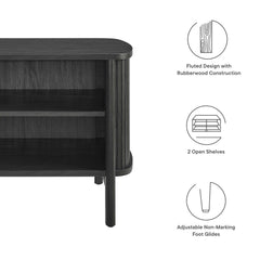 Cadence Black Open Nightstand - Ornate Home