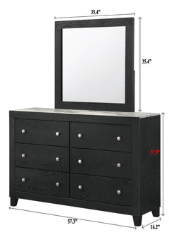 Cadence Black Panel Bedroom Set - Ornate Home