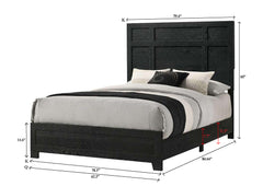 Cadence Black Panel Bedroom Set - Ornate Home