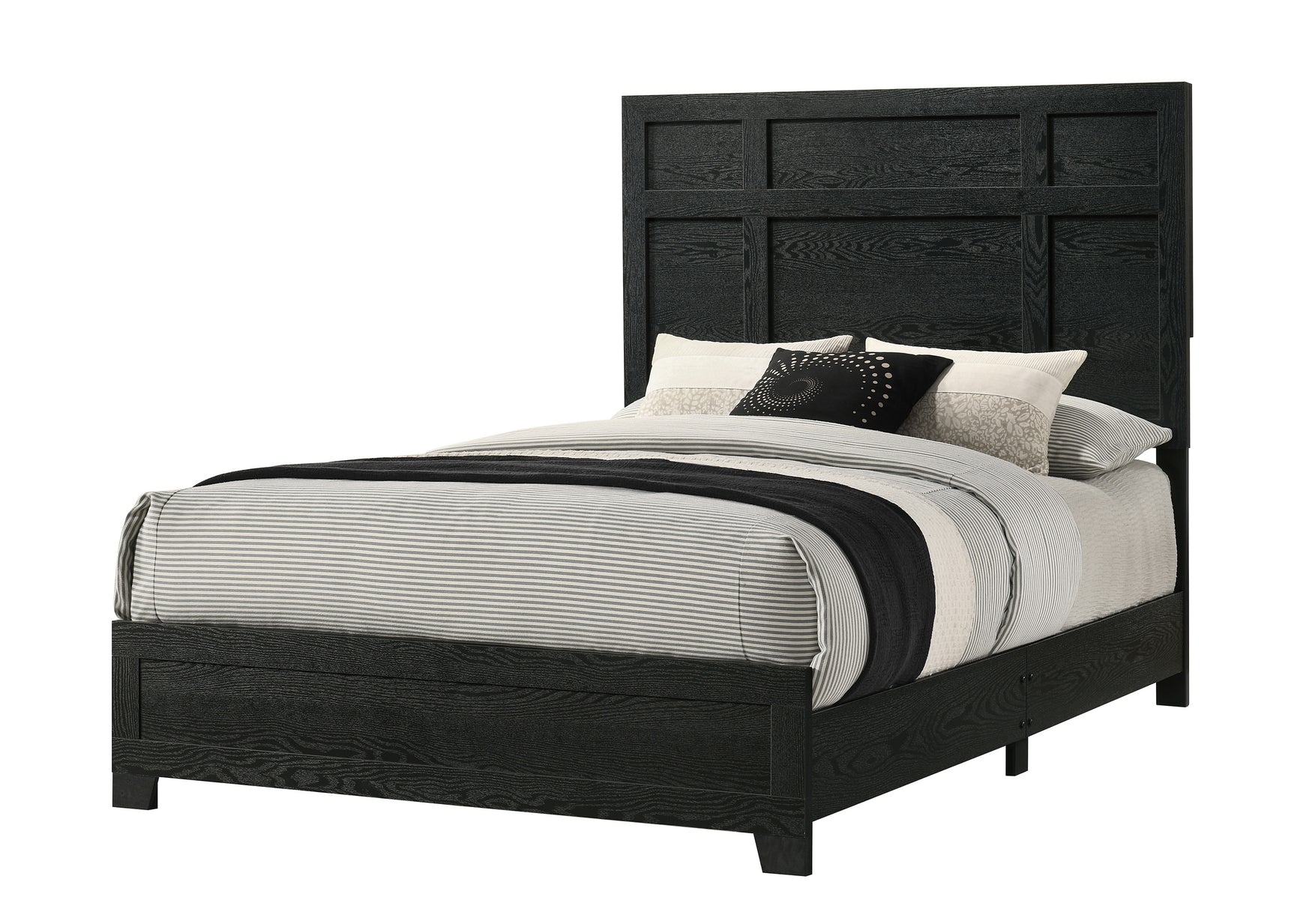 Cadence Black Panel Bedroom Set - Ornate Home