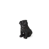 Cadence Black Resin Pug Dog - Ornate Home