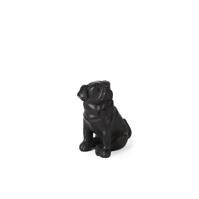 Cadence Black Resin Pug Dog - Ornate Home