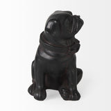 Cadence Black Resin Pug Dog - Ornate Home