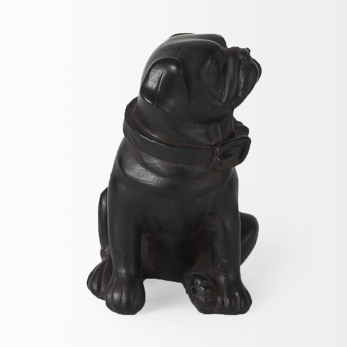 Cadence Black Resin Pug Dog - Ornate Home