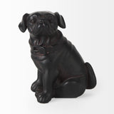 Cadence Black Resin Pug Dog - Ornate Home